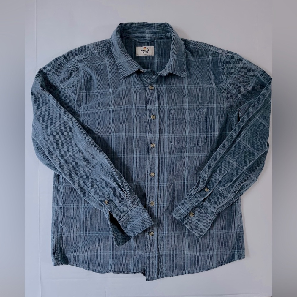 Marine Layer Lightweight Cord Shirt, size small